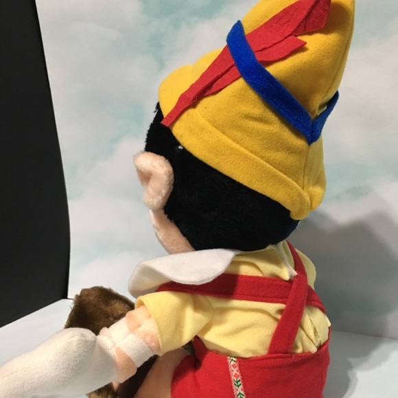 WALT DISNEY VTG 80’s PINOCCHIO PLUSH TOY 14” - Picture 3 of 16